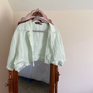 Zara Cropped Shirt